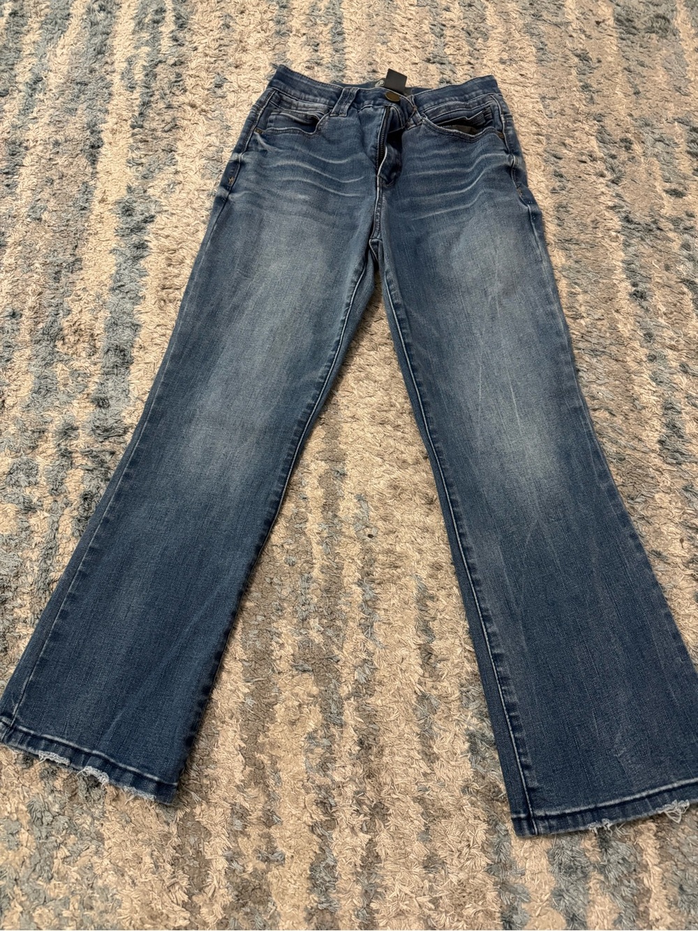WoMen's Blue Relaxed Straight Jeans